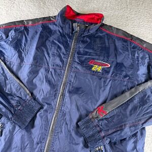 Vintage Y2K Jeff Gordon Full Zip Windbreaker Jacket Blue Red Chase Authentics‎